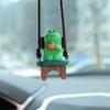 Подвесное украшение, очаровательное украшение в виде мультяшной лягушки со шнурком, легкое вешание, украшение для зеркала заднего вида, подвеска для салона автомобиля