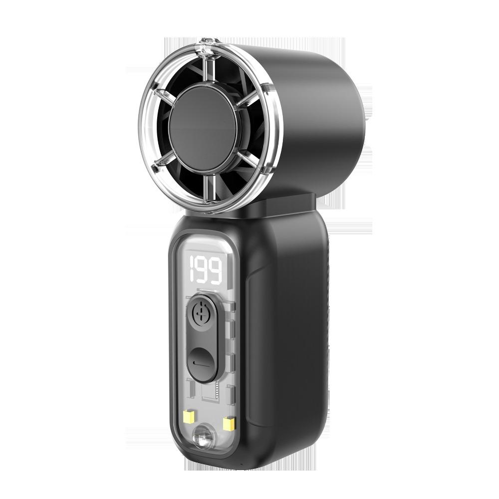 Мини-вентилятор для рук с USB-зарядкой, Ультратихий, Цифровой дисплей, Маленький электрический вентилятор, Мощный поток воздуха, Персональный охлаждающий вентилятор, Для концерта