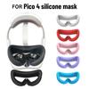 Для PICO 4 Anti-sweat Mask Cover Case Сменная накладка на лицо Подушка для лица Силиконовая накладка на глаза Для Pico 4 VR Аксессуары