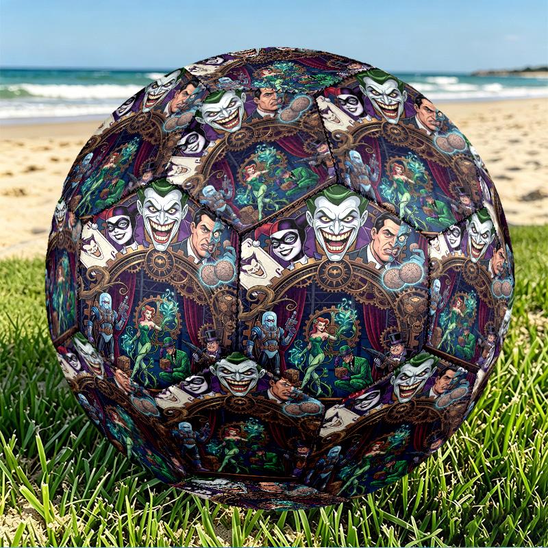 Batman Print Size 5 Soccer Ball, PU Wear Resistant Football for Match Training and Daily Practice, Birthday Gift for Soccer Fans