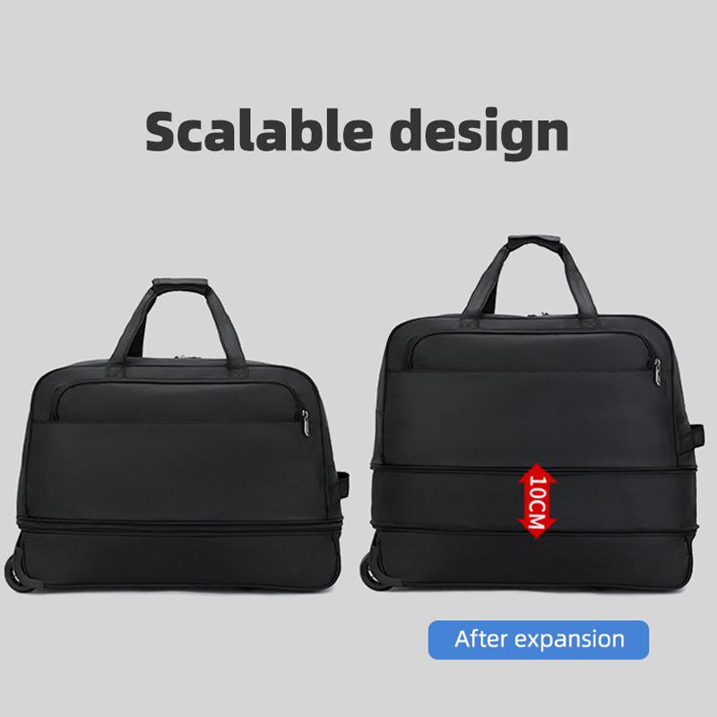 Новая Модная Сумка-тележка Тканевая сумка Оксфорд Большая Вместимость Складная Водонепроницаемая и Износостойкая Для Путешествий на Короткие Расстояния Унисекс Сумка для Хранения