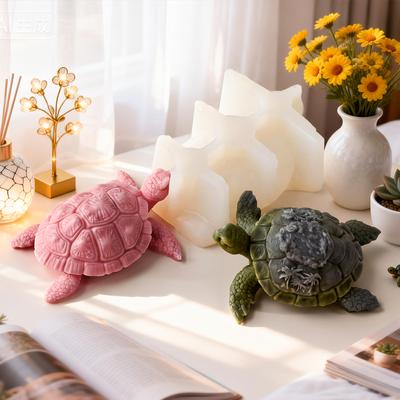 DIY Форма для силиконовой формы-черепахи в форме животного, форма для ручной ароматической свечи, мыла, форма для гипса-черепахи, формы для смоляных украшений