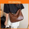 Retro Dumpling Crossbody Bag Stylish Square Bag Women Zipper Closure Use Casual