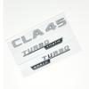 3D ABS Black CLA45 Logo TURBO 4MATIC Badge Car Rear Star Sticker Trunk AMG Emblem For Mercedes Benz CLA 45 AMG W117 Accessories BC2