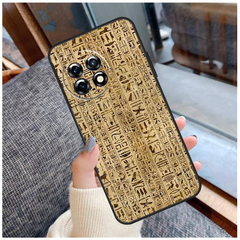 Древнеегипетский иероглифический чехол для OnePlus 13R 13T 12R 10R 10T 15 13 12 11 10 9 Pro Nord 5 CE 2 3 4 Lite N20 N30 Coque