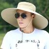 Nylon Mesh Fisherman Hat Wide Brim Hiking Cap Simple Sun Hat  Fishing