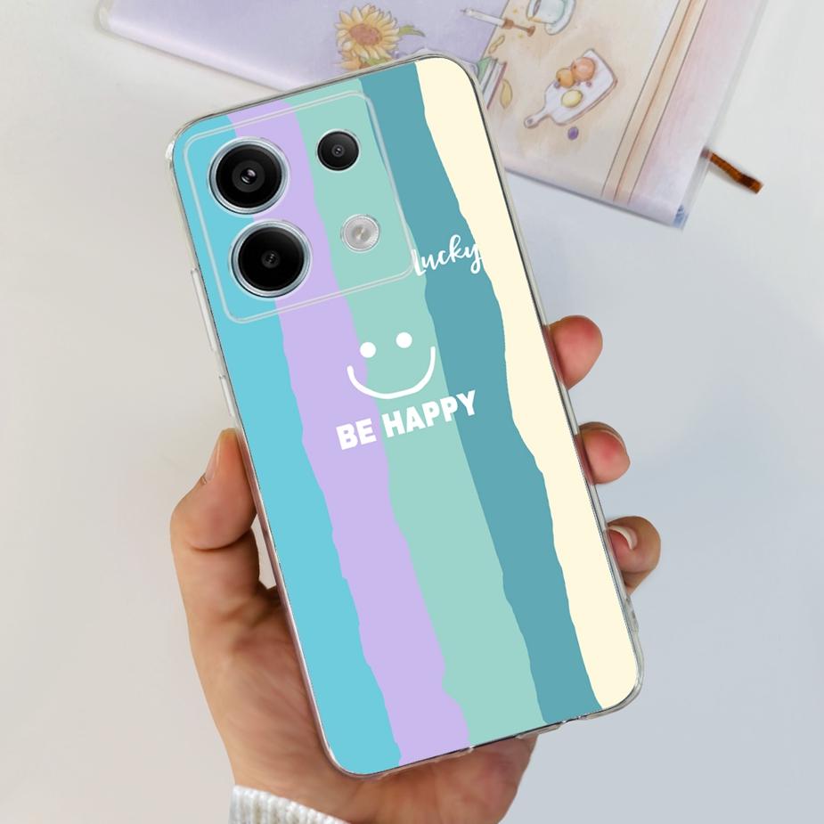 For Xiaomi Poco X6 Pro 5G Case New Fashion Painted Cover Clear Silicone Soft TPU Phone Case For Xiaomi Poco X6 Pro PocoX6 Bumper
