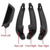 Черная ручка внутренней двери для BMW X3 F25 X4 F26 2011-2017, 4 шт./компл., подходит только для модели с левым рулем