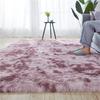 Tie Dye Plaid Plush Gradient Carpet, Living Room Floor Mat, Fluffy Rugs,Fully Spread Bedroom Bedside Blanket, Modern Living Room Rugs