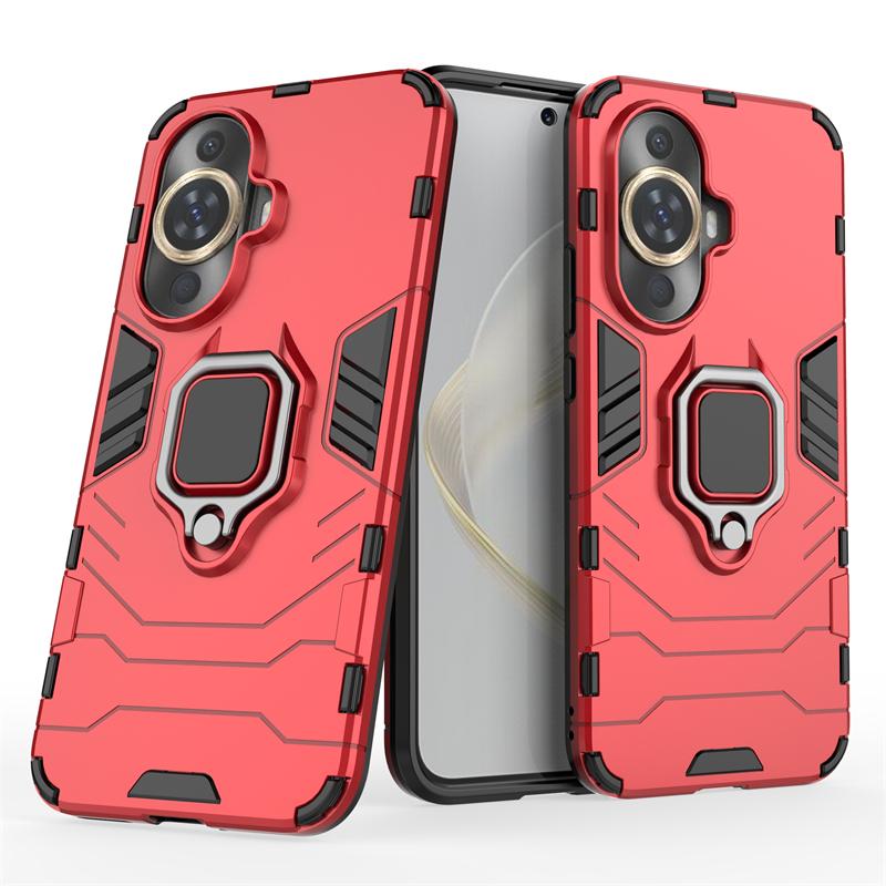 Чехол-накладка для Huawei Nova 12S Huawei Nova 12S Capas Противоударный бампер Кольцо Магнитный металлический держатель Чехол для Huawei Nova 12S Fundas