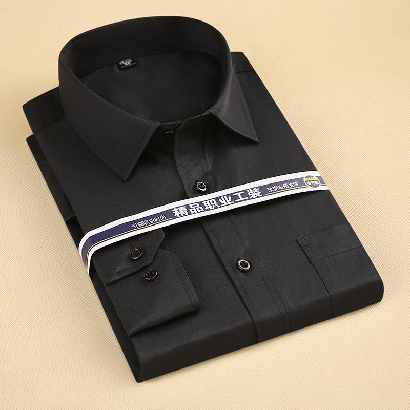 Мужская классическая рубашка с квадратным воротником и длинными рукавами. Размер: S - 8xl