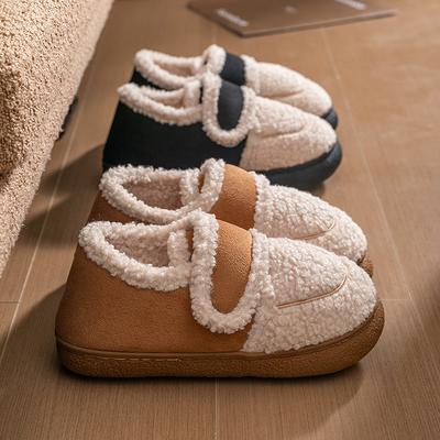 Сумки на липучках и хлопковые тапочки, домашние нескользящие для осени и зимы, теплая обувь для беременных женщин, хлопковую обувь можно носить на улице