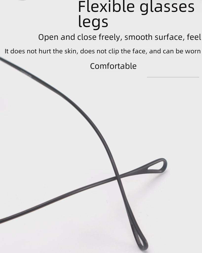 Круглая оправа для очков из чистого титана в стиле ретро M5-MOD01: Черный, маленький, подходит для людей с близорукостью