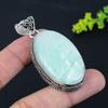 Амазонит Драгоценный камень Ручная работа 925 Стерлинговое серебро Подарок Ювелирное изделие Подвеска 2,48" B5F24