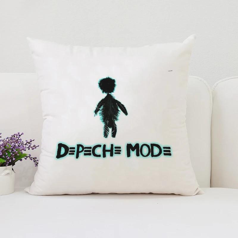 Reversible Printed Pillow Cover DDepeche MMode Fan Gift Home Sofa Decorative Cushion Cover Chair Lumbar Cushion x