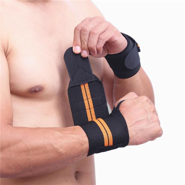 Adjustable Wristband Elastic Wrist Wraps Bandages For Weightlifting Powerlifting Breathable Wrist Support 4 Colors