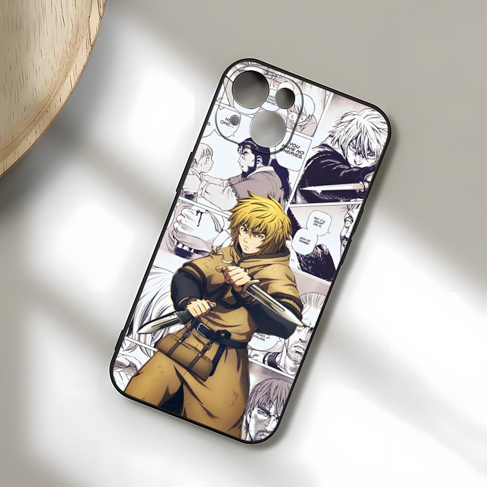 Чехол для телефона VINLAND SAGA Для IPhone 17 Pro Max 15 Pro 16 14 Plus 12 13 Mini 11 Pro Ударопрочный Мягкий Чехол