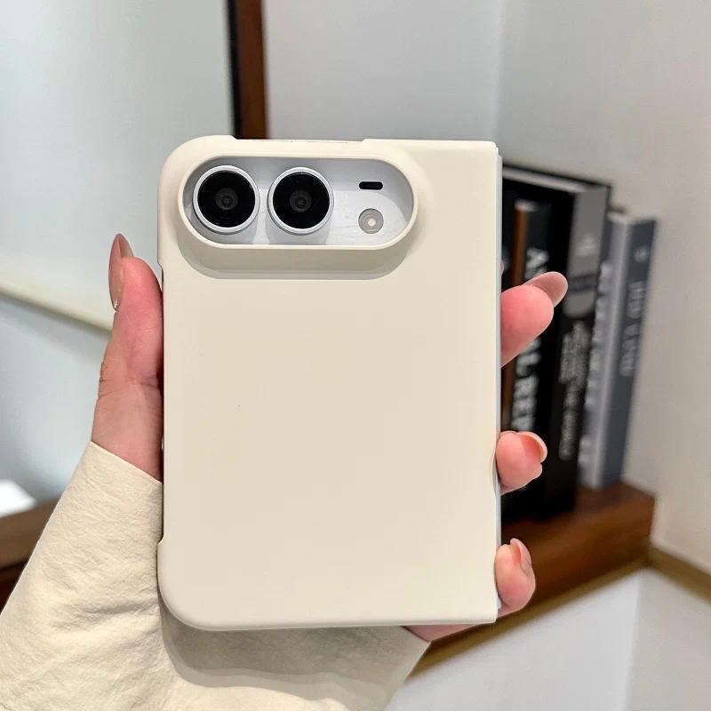 Корейский Чехол для Телефона Candy Color Для iPhone Duo Cover Модный Простой Однотонный Жесткий Чехол Для Ultra 18 Складной Чехол Милый Funda