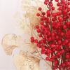 1PCS Artificial Flower Red Berry Bouquet Fake Plant for Home Vase Decor Valentine's Day New Year Party Decoration