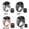 20mm Ring Tasbih Counter with Charging Box Counter Smart Ring Bluetooth-compatible 5.1 Vibration Reminder Zinc Alloy for Muslims