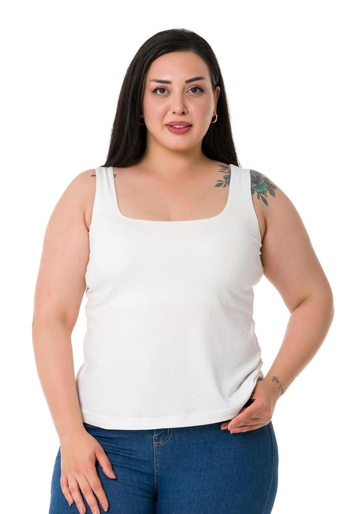 Women's Style Big Size Body Plus Size Strappy Half Lined Viscose Mink Body