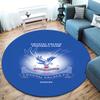 Crystal Palace F.C Round Area Rug,Carpet Rug for Living Room Bedroom Sofa Playroom Decor,Non-slip Floor Mat