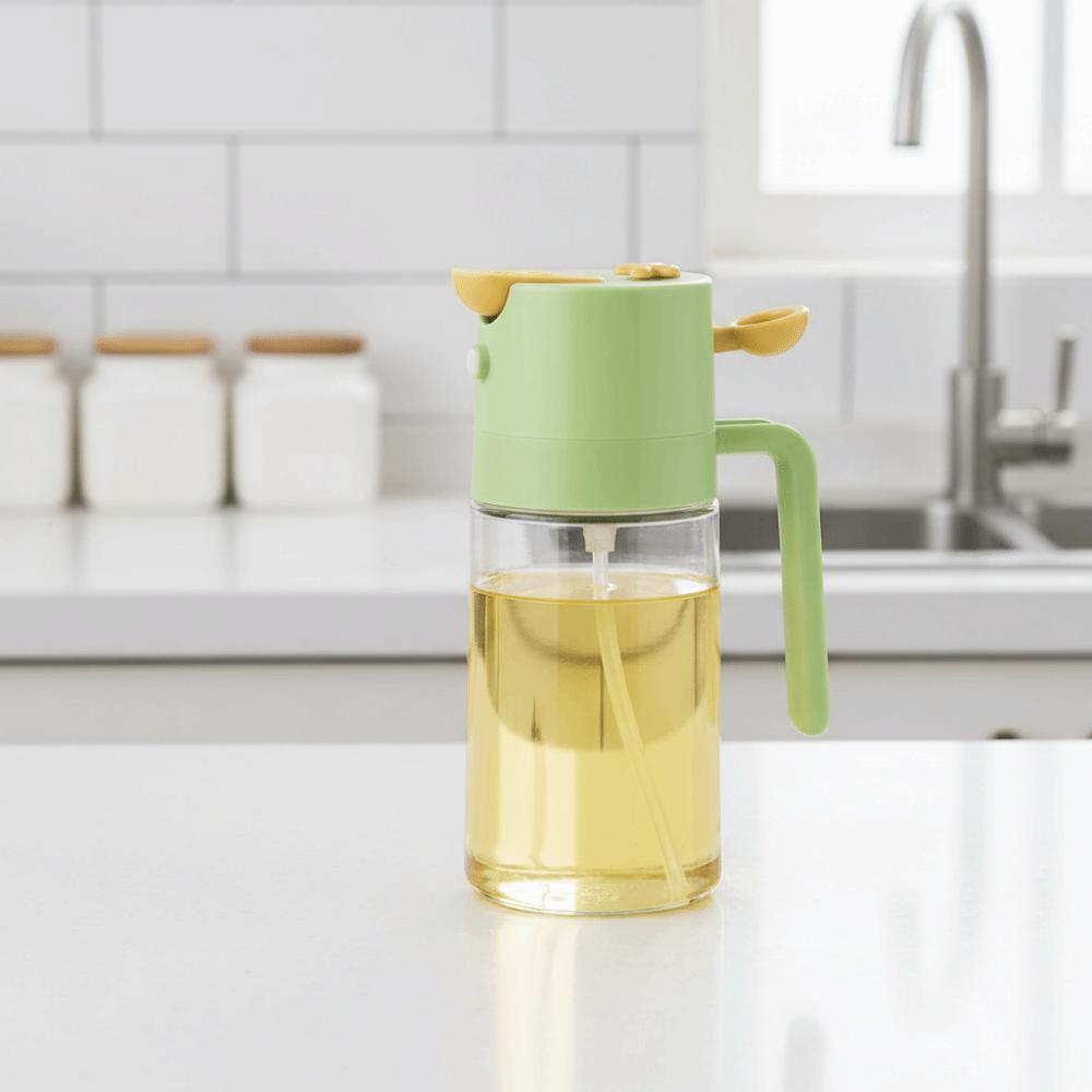 Glass Oil Dispenser 460ml Oil Storage Bottle Practical Oil Spray  Air Fryer