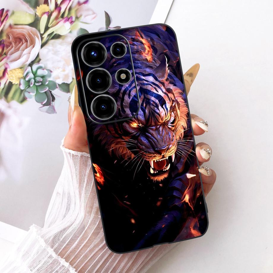 For Itel S26 Ultra Super 26 Ultra 26Ultra Phone Case Soft Black Silicone Cover Butterfly Dragon Cat Floral Painting Bumper Funda