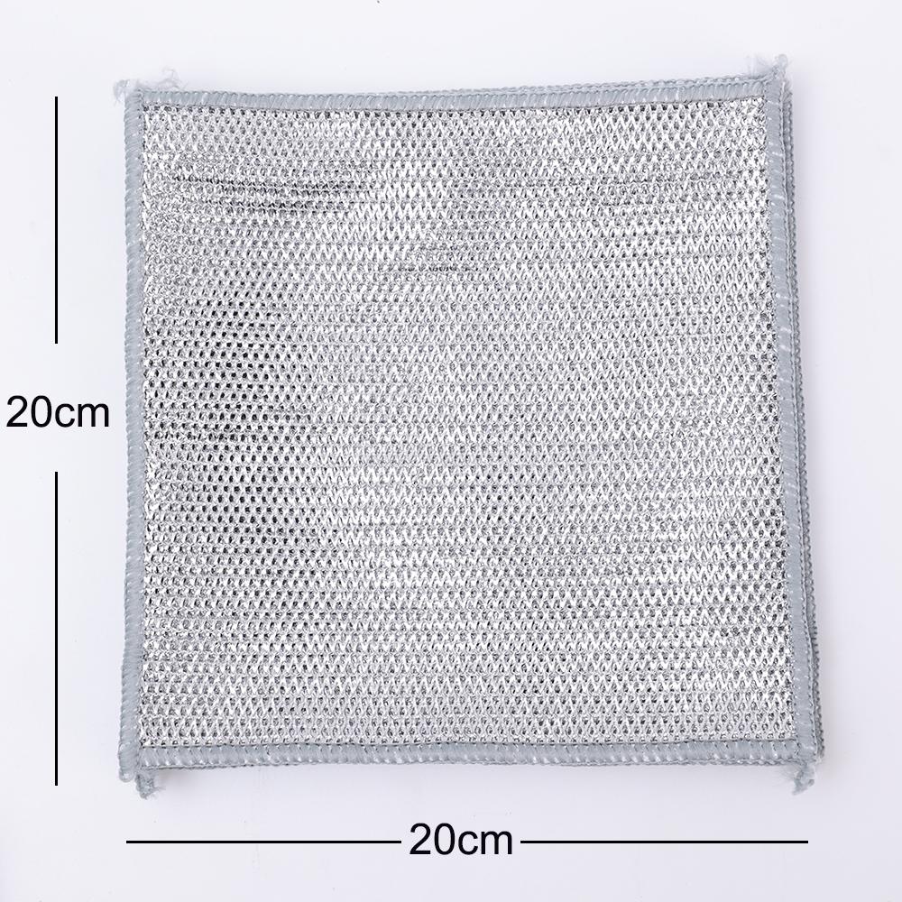 Kitchen Magic Rag for Cleaning, Metal Steel Wire, A Cleaning Rag, Two -layer, Anti -stick, Oil, Iron, A Rag for Washing Dishes, A Rag for Dishes