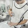 Двусторонний Прозрачный Парикмахерский Халат Водонепроницаемый Антистатичный Салонный Фартук для Парикмахера Прочный Эластичный Жилет для Парикмахера