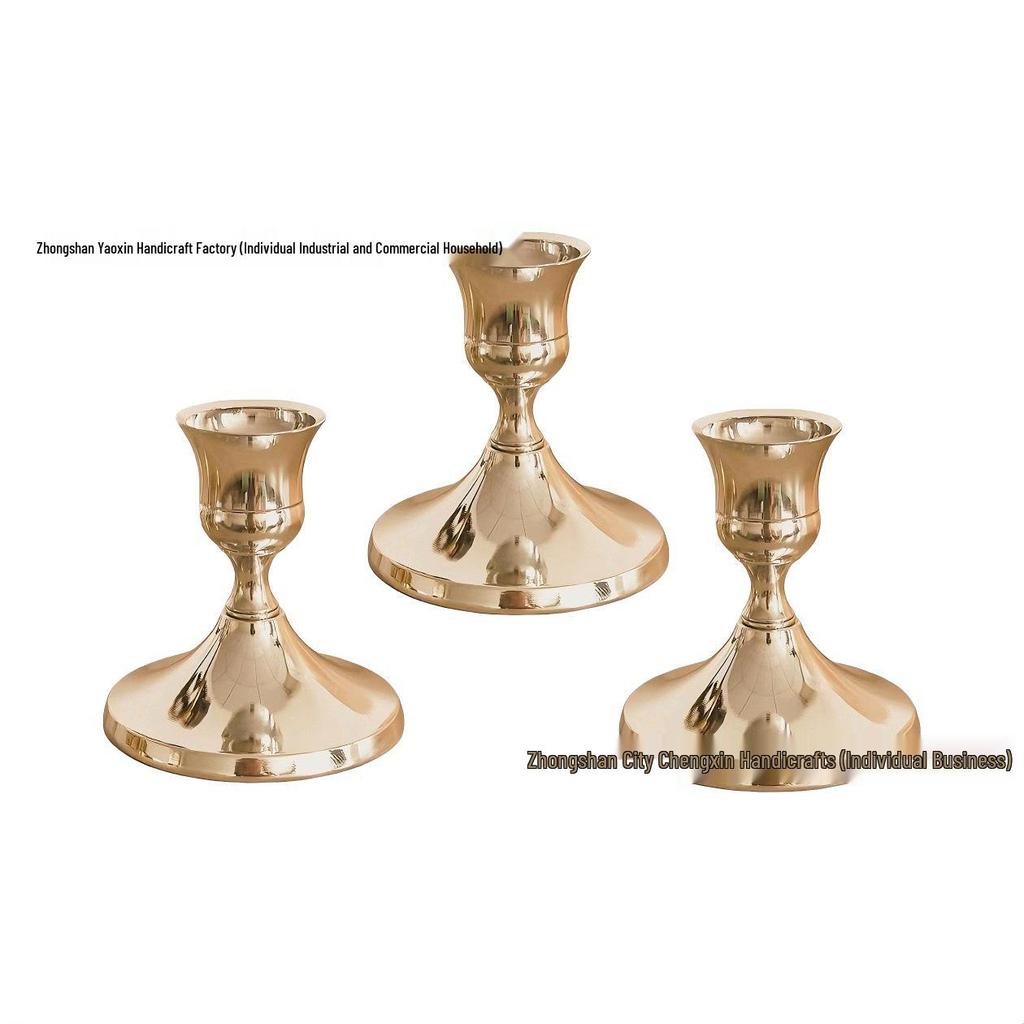 Европейский минималистичный подсвечник-украшение для ужина при свечах и свадебного декора