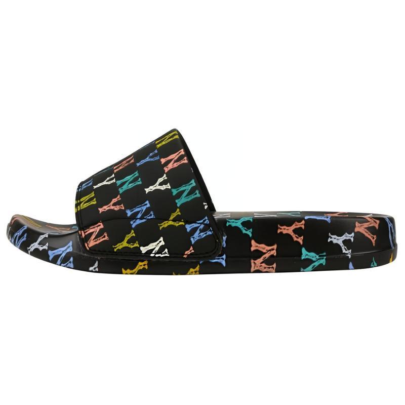 MLB MONOGRAM Reading Collection Тихие Скользящие Тапочки Унисекс Черные Кроссовки 32SHHM111-50L