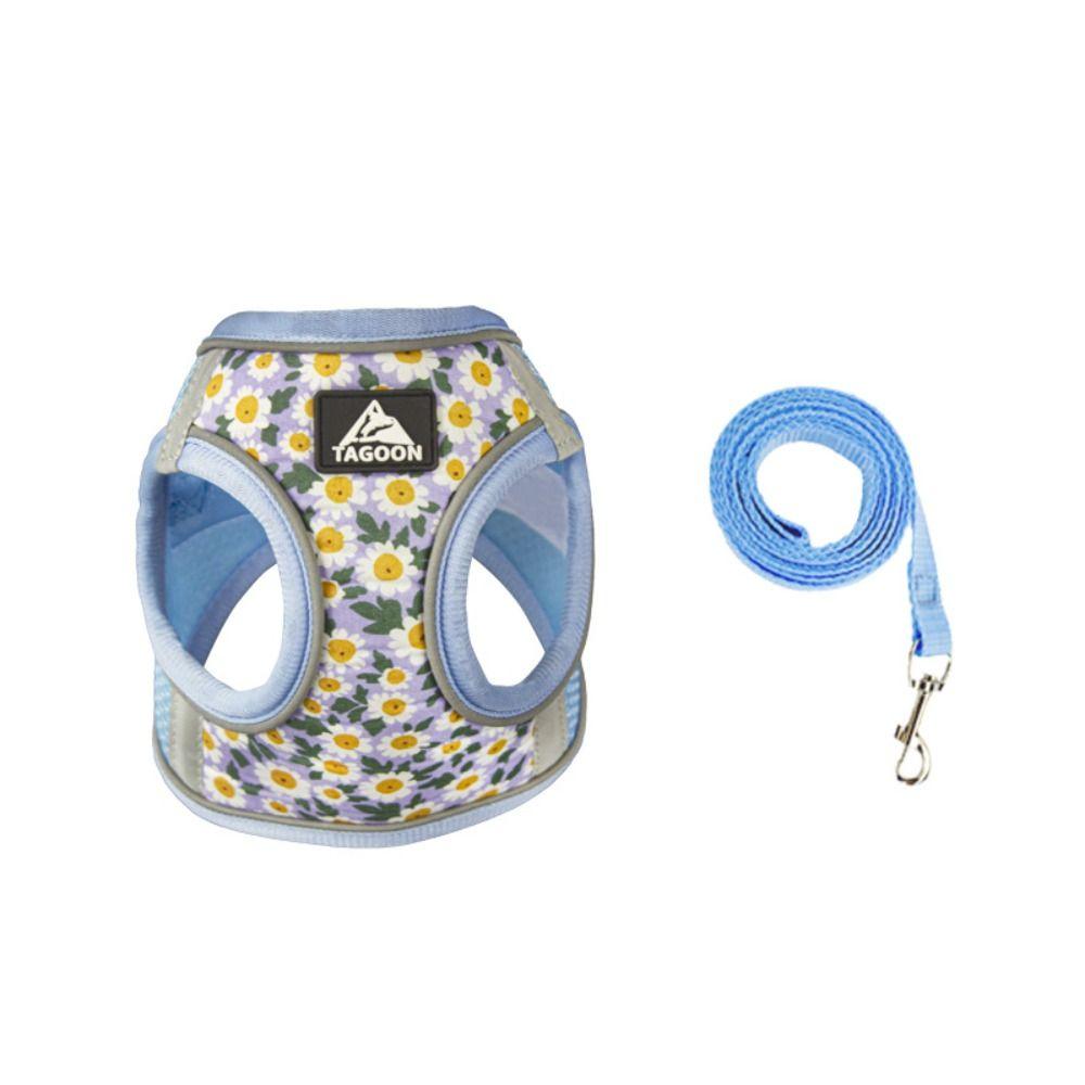 Reflective Dog Leash Set Anti Escape Puppy Harness Cat Accessories Cat Chest Strap  Kitten