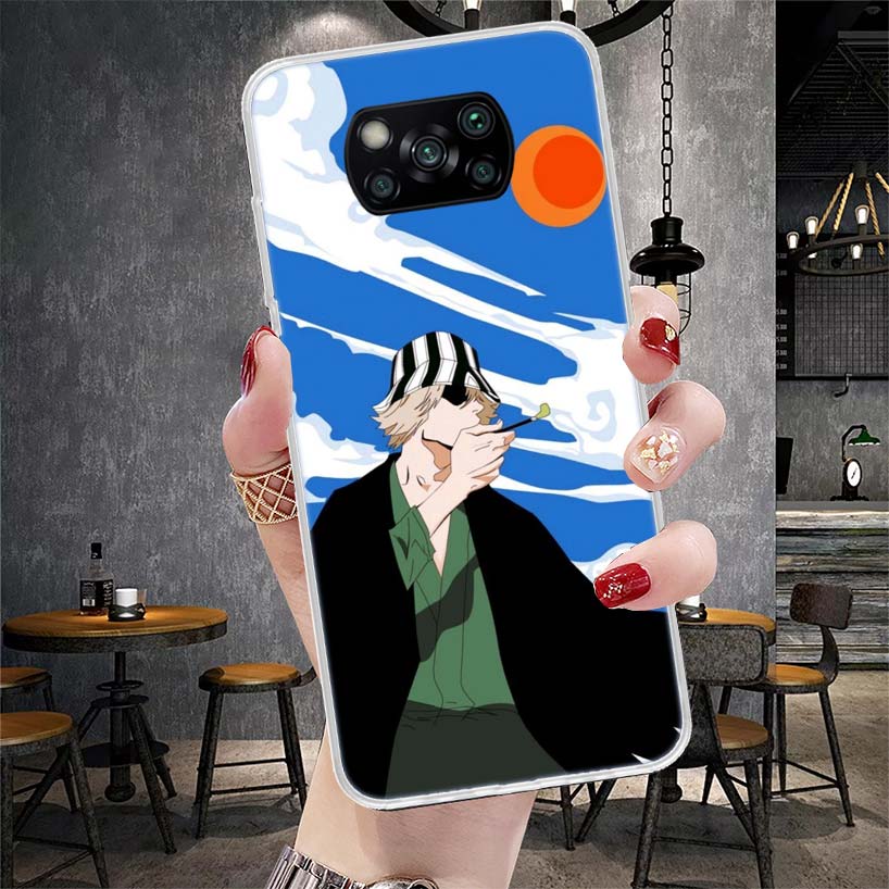 Bleach Кисуке Урахара Мягкий Чехол Для Телефона Для Xiaomi Redmi 15C 15 13C 13 Poco X5 X6 X7 F7 Ultra M7 12C 12 10 10C 9C 9A 9T 9 Fundas P
