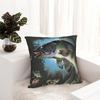 Vintage Fish Trout Pillow Cover Cartoon Fishes Cute Funny Pillow Case For Sofa Car Home Decor Cushion Cover SoftPillowcases Gift