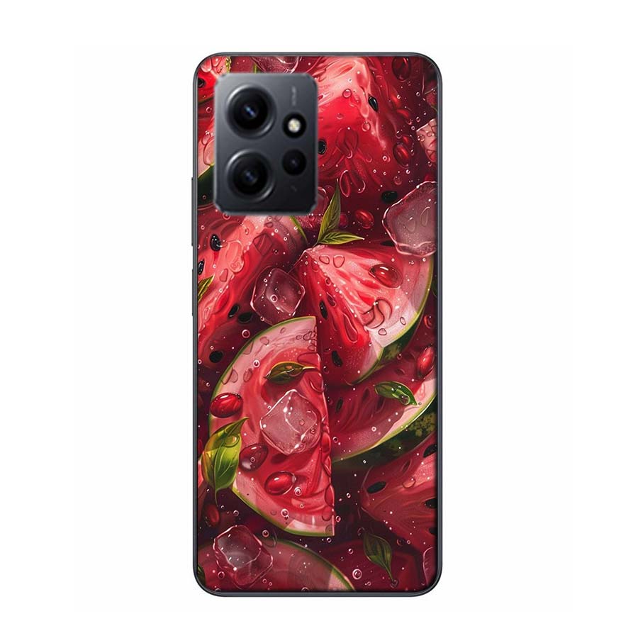 Летний арбузный чехол для телефона For Redmi 12 13C 12C 15C 9 10 10C Note 13 Pro Plus 14 15 Pro 9T 9C 9A TPU Мягкий чехол Прозрачный Ce