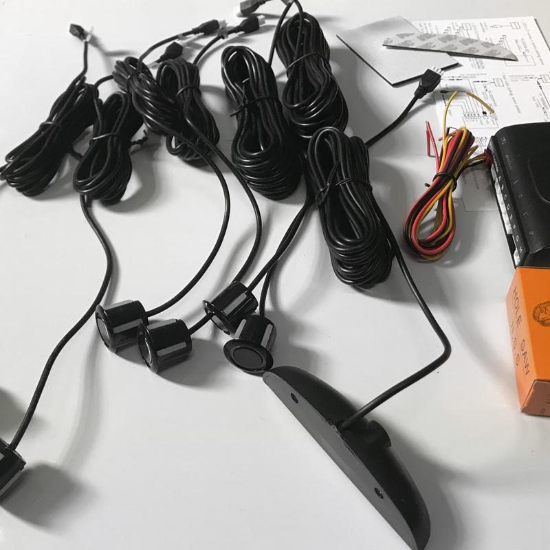 HOT Style 6 Sensors Parking Car SYSTEM Rear/Front Car LCD Monitor Display Parking Sensor Reverse Backup Radar Kit CITYCARAUTO