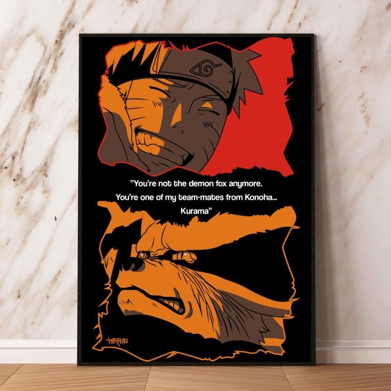 Японское классическое аниме Наруто, детский подарок, картина для семейной комнаты, украшение для детской спальни, изображение манги