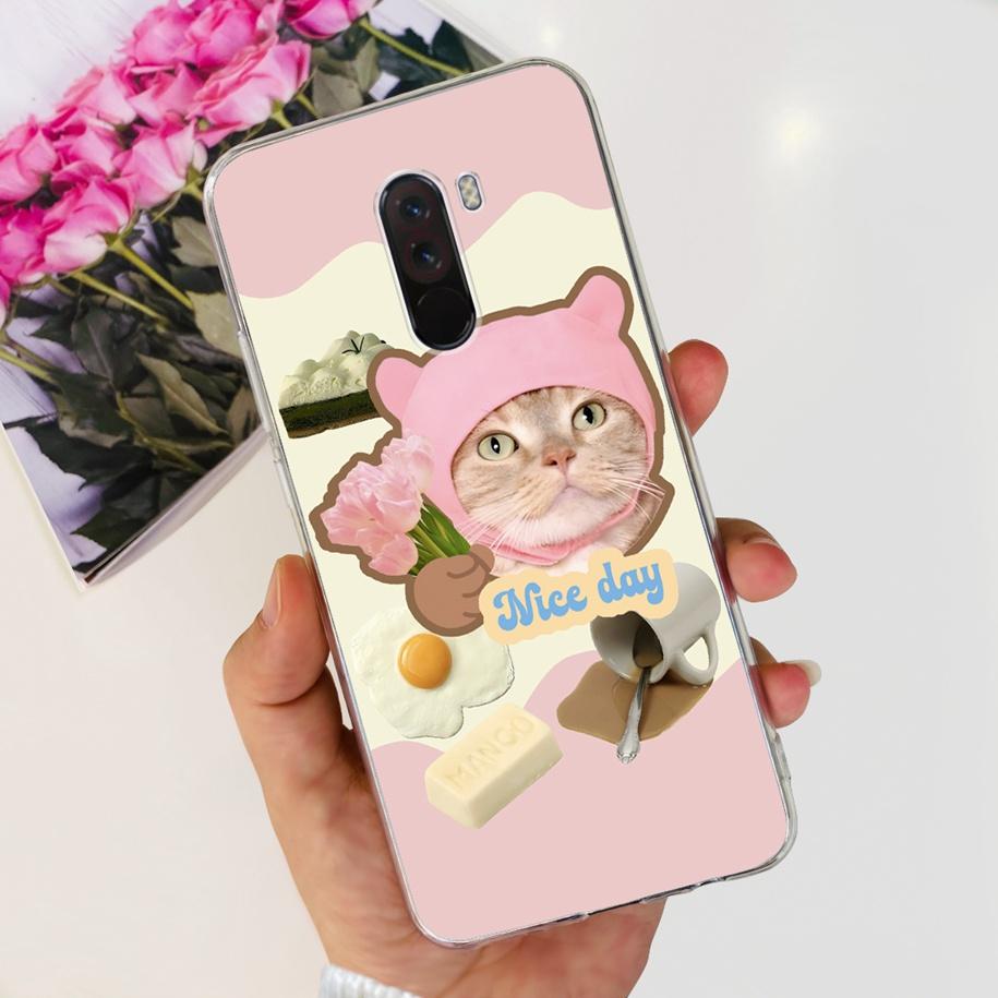 Чехол для Xiaomi Pocophone F1 Poco F1 Модный чехол с цветами Мягкий силиконовый тонкий чехол для телефона для xiaomi Pocophone F1 Global F 1 Funda