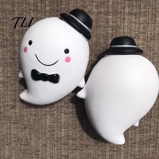Ghost Squeeze Toy 1/2/3Pcs Halloween Gentleman Toy, Bow Stress Relief Toys Decompression Sensory Desk Party Favors Adults