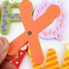 Wooden Alphabet Number Fridge Magnets Set Educational for Kids Montessori Learning Fridge Letters Numbers 6cm Kit