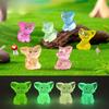 Luminous Auricle Fox Figurine Decorative AccessoriesMicro-landscape Mini Desktop Ornaments