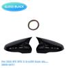 Для VW Golf MK6 MK7 7,5 GTI R GTD Base 2009-2 шт. боковые крышки зеркала заднего вида, колпачки для инструментов, чехол для зеркал, глянцевый черный тюнинг, новинка