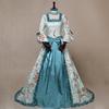 Renaissance Victorian Royal Queen Women Costume Elizabeth Ruff Collar Halloween Outfit Medieval Gown Floor Dress