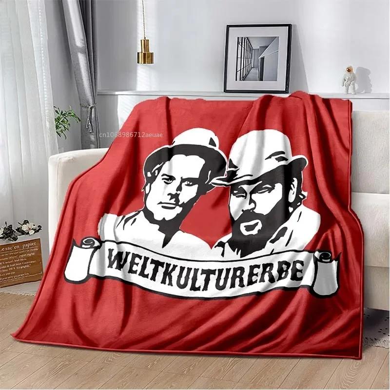 Graphics Baby Blanket Terence Hill and Bud Spencer Soft Home Bedroom Bed Office Cover Decor Comfortable Throw Blankets Kids