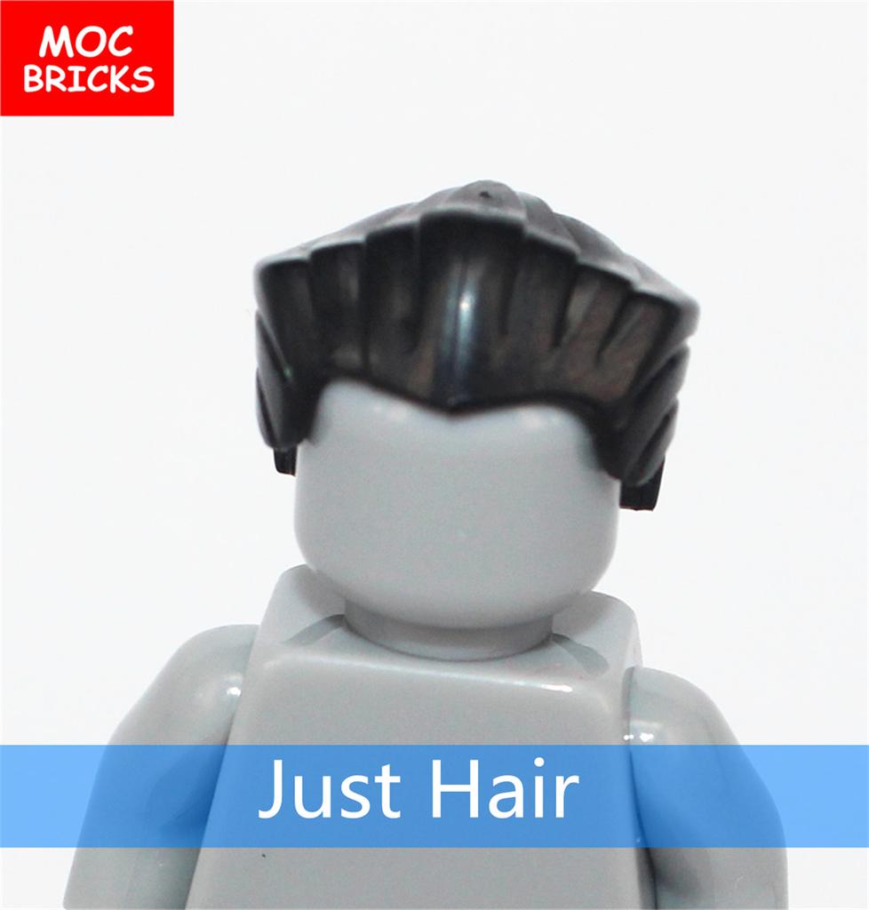 10 шт./лот Детали MOC Мужские прически Фигурка Игрушка Детские развивающие строительные блоки Собранные игрушки