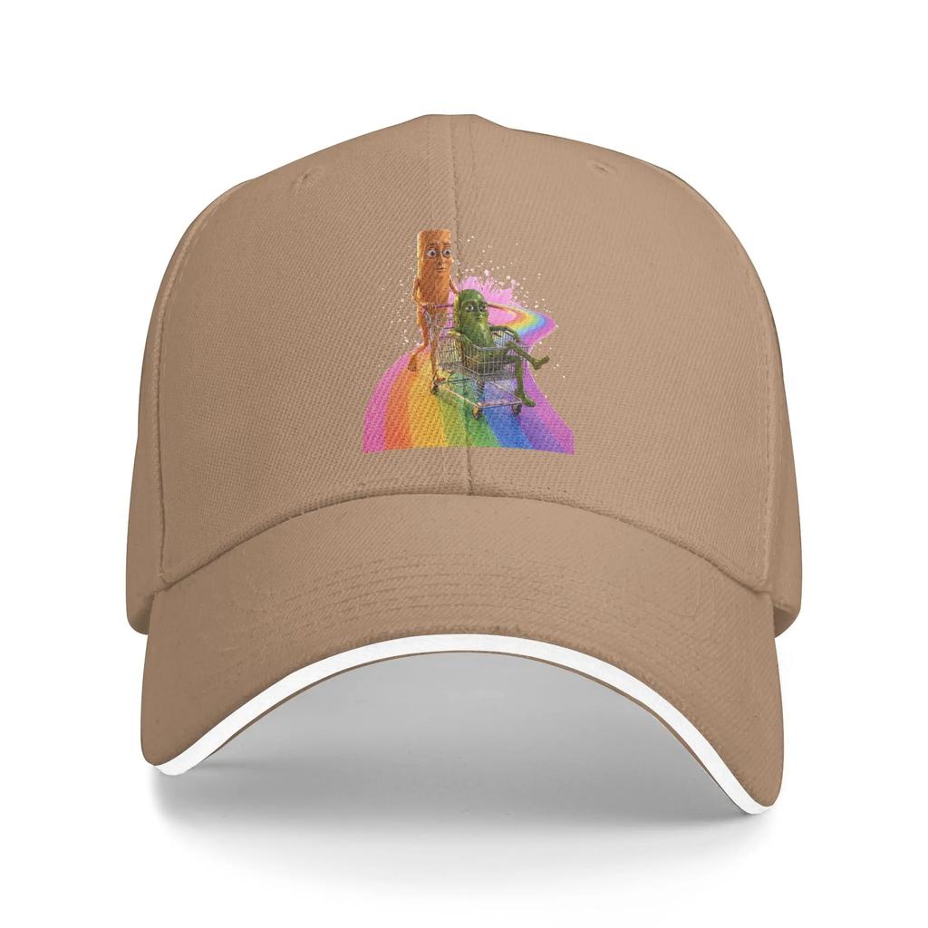 Funny Tung Tung Pickle Sahur Rainbow Cart Brainrot Meme Baseball Cap Unisex Trucker Hat Adjustable Hiking Fishing Baseball Caps