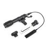 QIRUIMY SureFire M640C Type Scout Flashlight (with MLOK & 20mm Rail Mount), 800 Lumens, Airsoft Tactical Light with Remote & Push Switch, Black