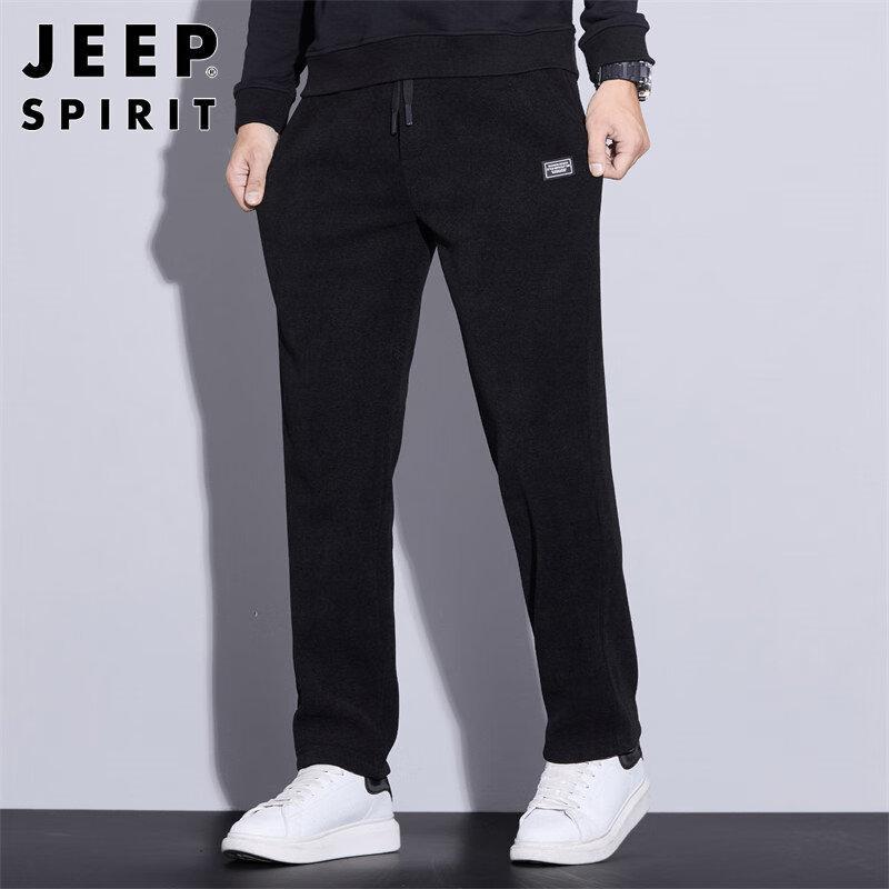 JEEP SPIRIT Men's Corduroy Straight-Leg Casual Sweatpants