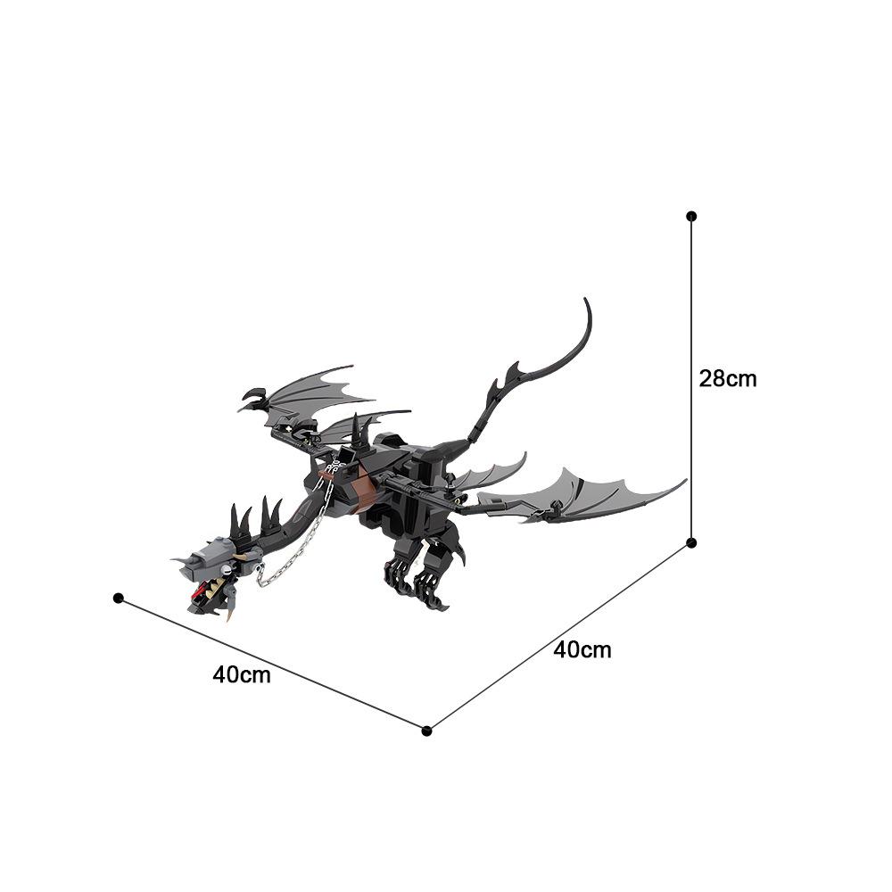 LEQUMOC The Ring Fell Beast Draogon Lord Dark Tower Model Building Blocks Toys For Kids Christmas Gifts Bricks